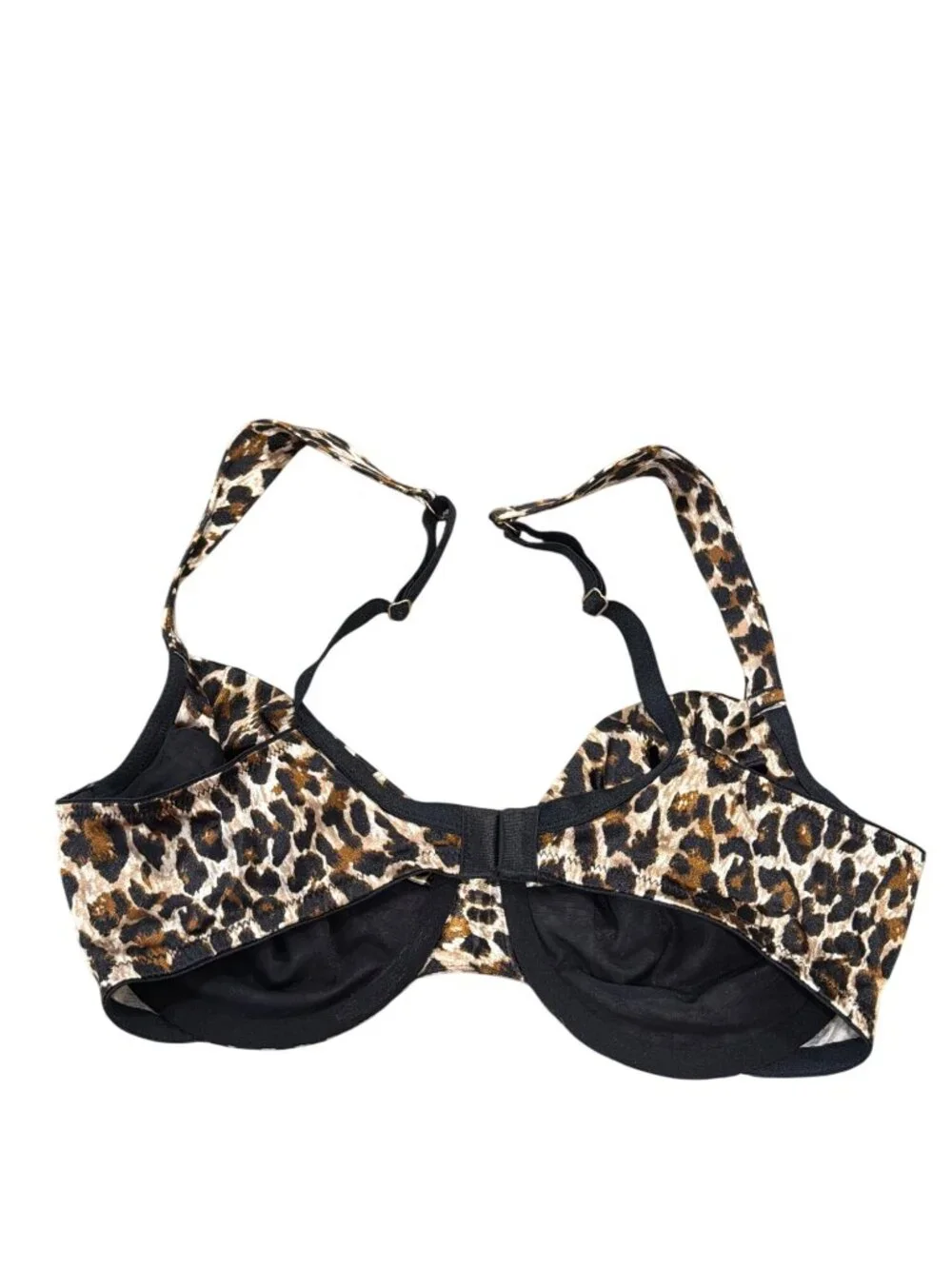 Victoria's Secret 36C Second Skin Satin Leopard Print Unlined Perfect Coverage